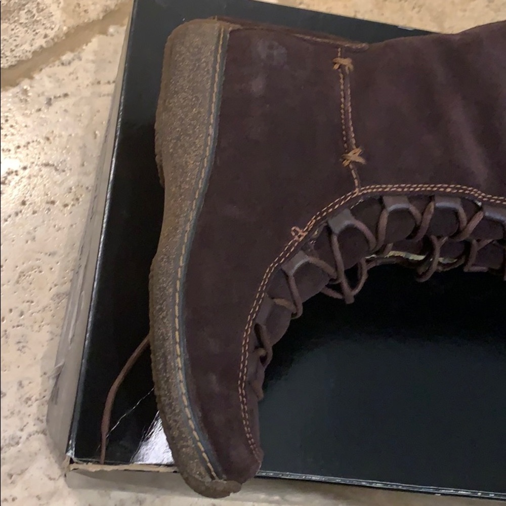 Timberland Dark Brown Lace-Up Knee-High Boots - Picture 7 of 7